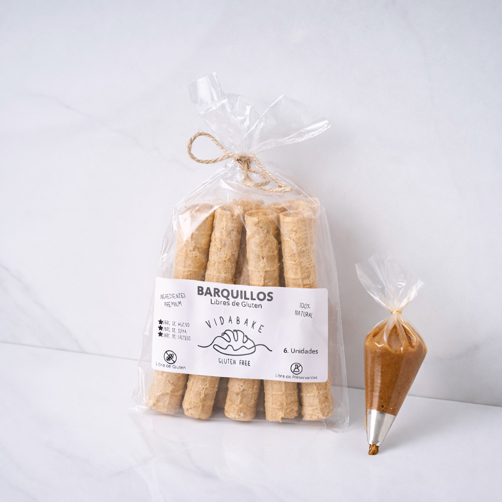 6 Barquillos Simples + Bolsa de Manjar