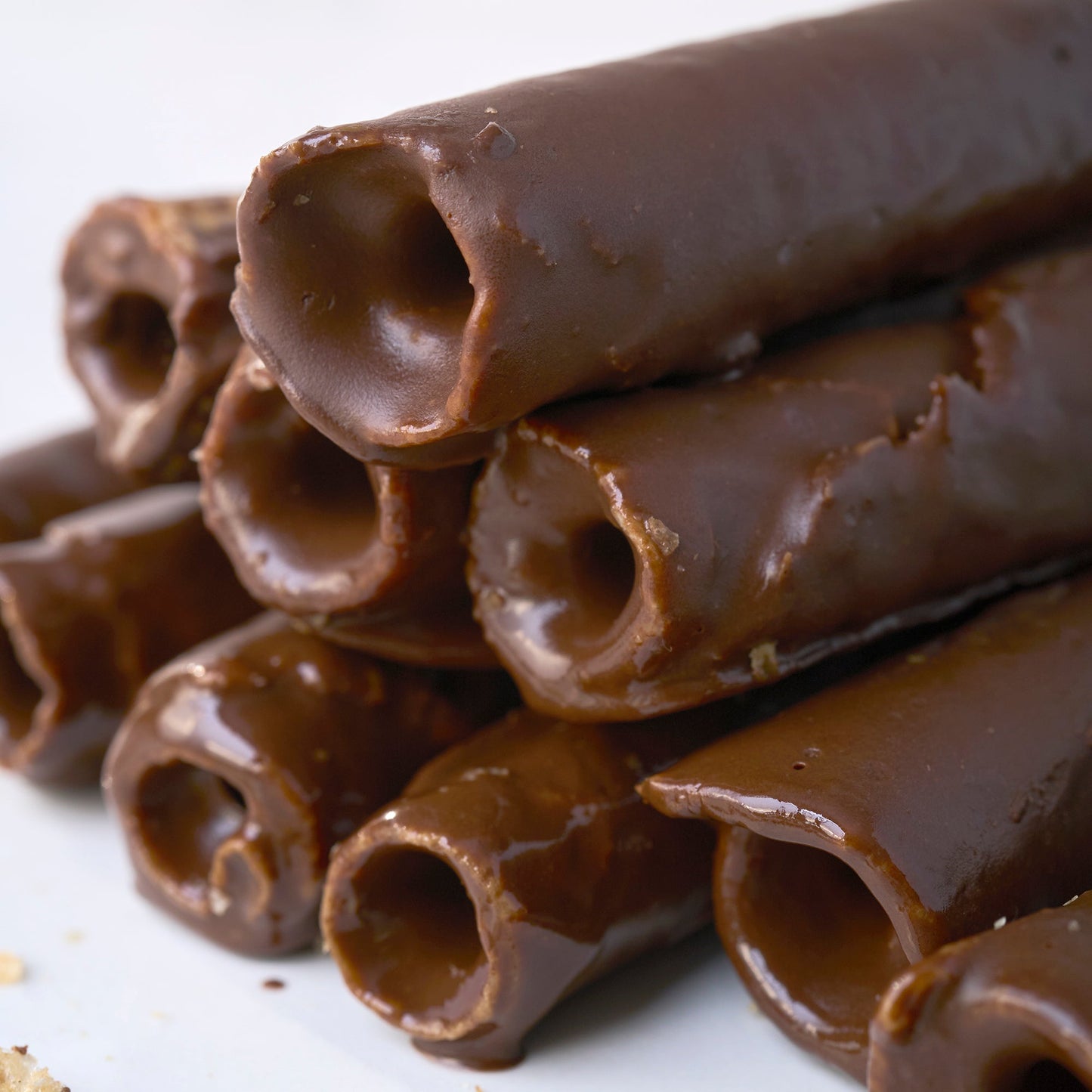 Barquillos Libres de Gluten con Baño de Chocolate Semi Bitter 8 unidades - Vida Bake