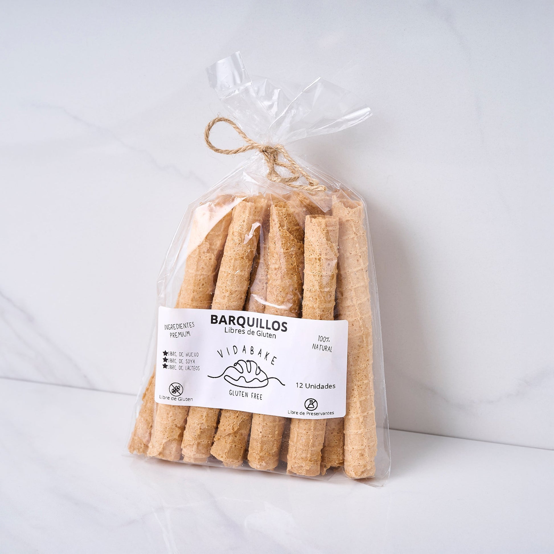 Barquillos Libres de Gluten 12 unidades - Vida Bake