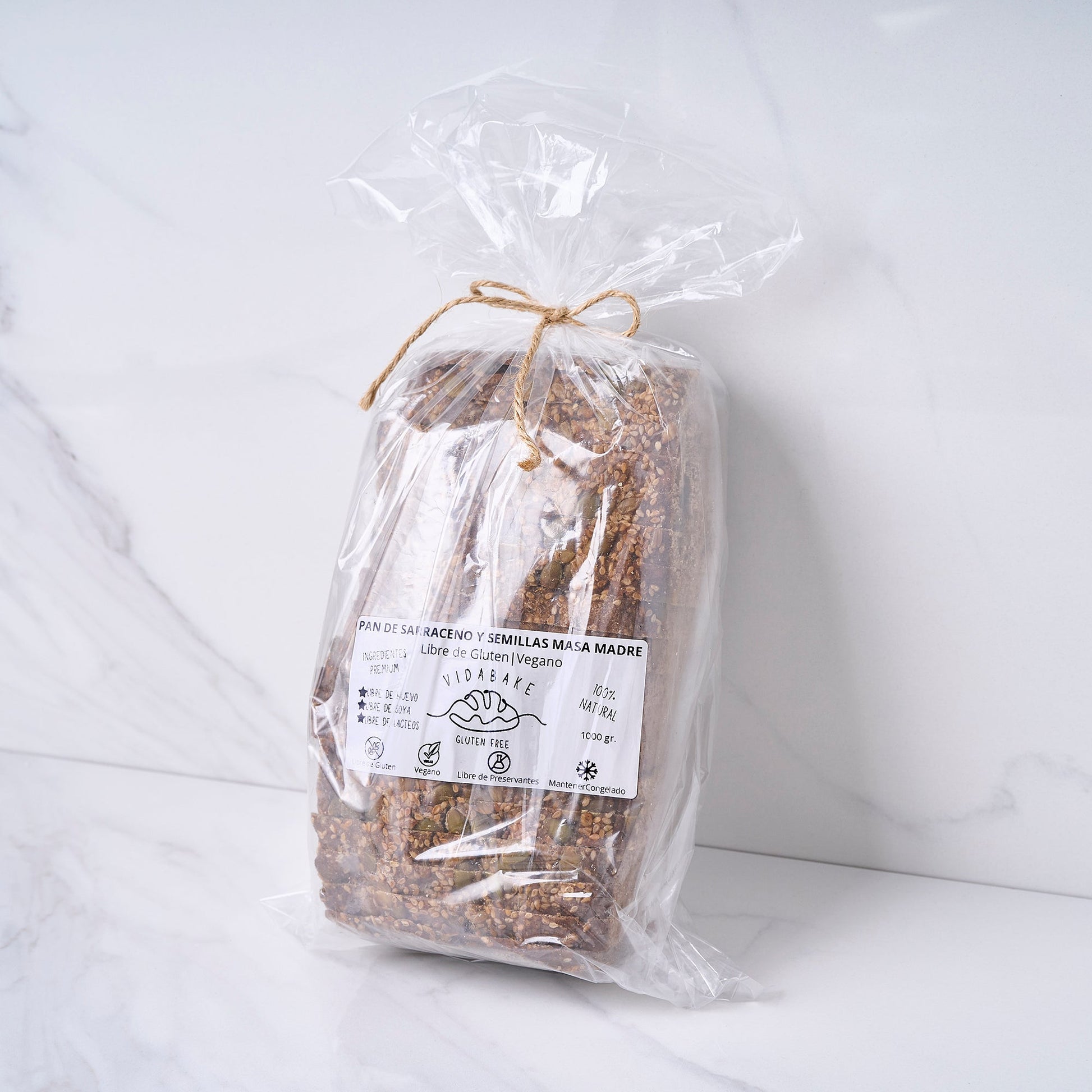 Pan de Sarraceno y Semillas Masa Madre 1 kilo - Vida Bake